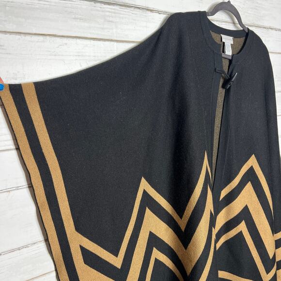 Soft Surroundings Wool Blend Knit Shawl Sweater Size Medium - Picture 6 of 7